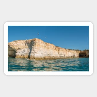 Rocky coastline near Carvoeiro Magnet